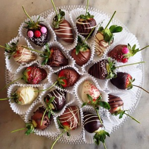 Chocolate Dipped Strawberries, Hot Chocolate Sparrow